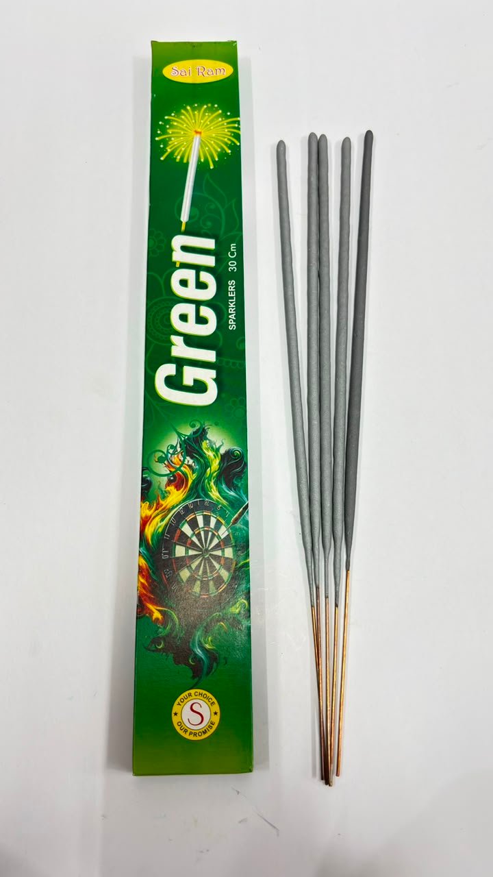 30 cm Green Sparklers